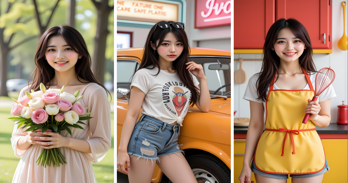 Asian Woman AI Influencer Wallpaper - Aivana