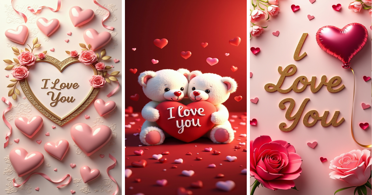 I Love You AI Wallpaper HD 4K 💖 - Aivana