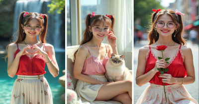 Beautiful Sweet Girl AI Wallpapers