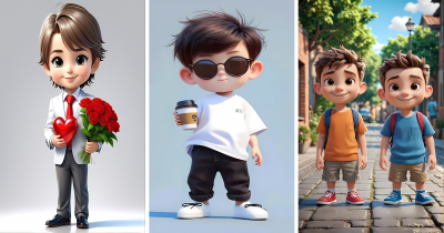 Male Cartoon Character AI Wallpapers