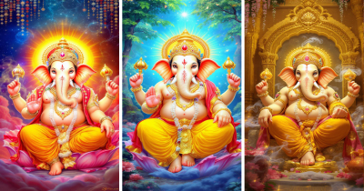 Divine Shri Ganesh Ji AI Wallpaper for Computer